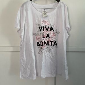 Ashley Stewart new with tags white top